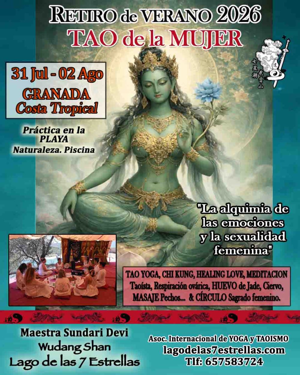 31 jul. a 02 ago. 2026: Curso de Verano TAO de la MUJER